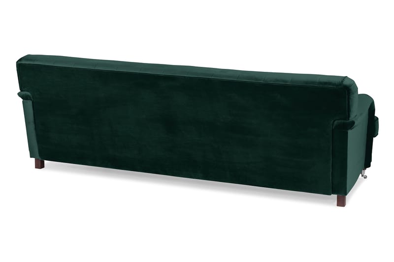 Howard Riviera 3-sits Svängd Sammetssoffa - Grön - Products - Möbler - Soffa - 3 sits soffa