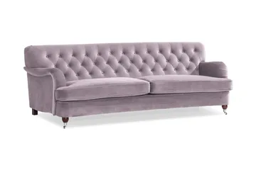 Howard Riviera 3-sits Svängd Sammetssoffa - Lila - Products - Möbler - Soffa - 3 sits soffa