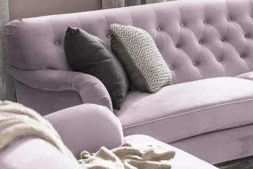 Howard Riviera 3-sits Svängd Sammetssoffa - Lila - Products - Möbler - Soffa - 3 sits soffa