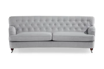 Howard Riviera 3-sits Svängd Tygsoffa - Grå - Products - Möbler - Soffa - 3 sits soffa