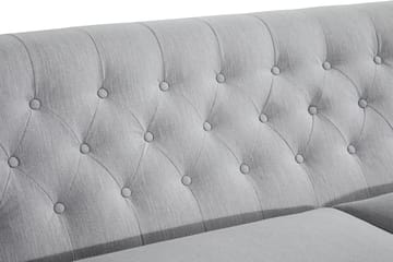 Howard Riviera 3-sits Svängd Tygsoffa - Grå - Products - Möbler - Soffa - 3 sits soffa