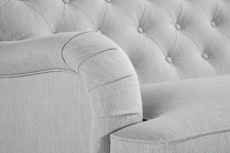 Howard Riviera 3-sits Svängd Tygsoffa - Grå - Products - Möbler - Soffa - 3 sits soffa