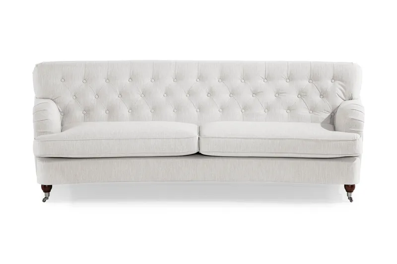 Howard Riviera 3-sits Svängd Tygsoffa - Ljusgrå - Products - Möbler - Soffa - 3 sits soffa
