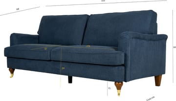 Howard Watford Deluxe 3-sits soffa - Blå - Mörkbl å - Products - Möbler - Soffa - Howardsoffa