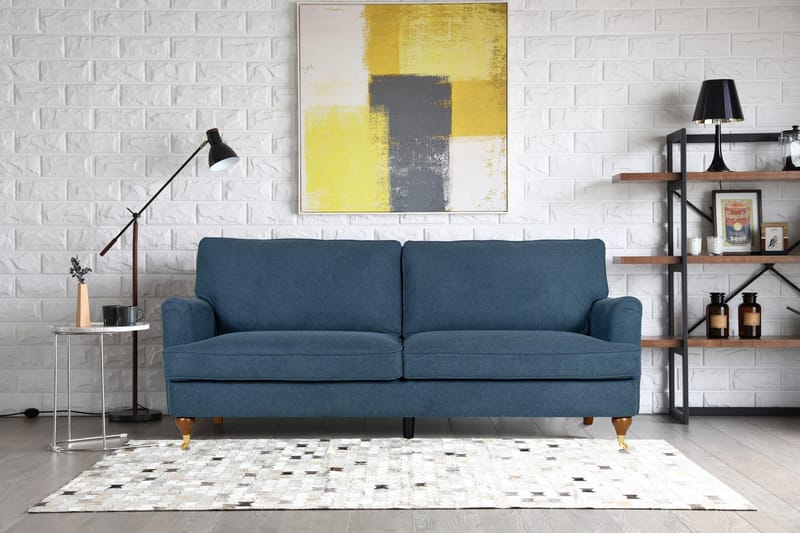 Howard Watford Deluxe 3-sits soffa - Blå - Mörkblå - Products - Möbler - Soffa - Howardsoffa
