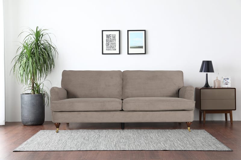 Howard Watford Deluxe 3-sits soffa - Ljusbrun manchester - Ljusbrun - Products - Möbler - Soffa - Howardsoffa