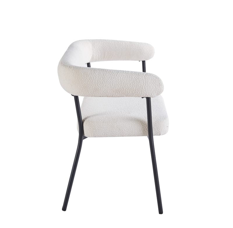 Kökssoffa Wilma i Bouclè - Beige - Products - Möbler - Soffa - Kökssoffa & pinnsoffa