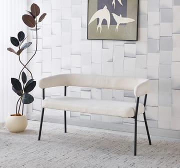 Kökssoffa Wilma i Bouclè - Beige - Products - Möbler - Soffa - Kökssoffa & pinnsoffa
