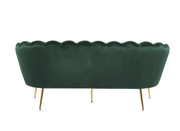 Kingsley 3-sits soffa - Grön sammet med mässings ben - Grön - Products - Möbler - Soffa - Sammetssoffa