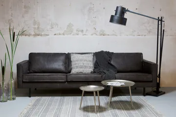 Lissbon 3-sits Soffa - Svart - Products - Möbler - Soffa - Skinnsoffa