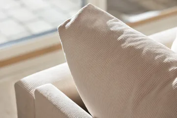 Menard 3-sits Djup Manchestersoffa - Beige - Products - Möbler - Soffa - 3 sits soffa