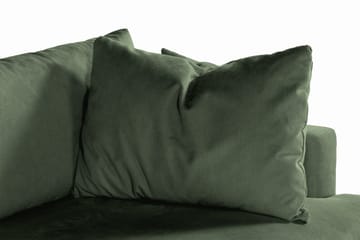 Menard 3-sits Djup Manchestersoffa - Grön - Products - Möbler - Soffa - 3 sits soffa