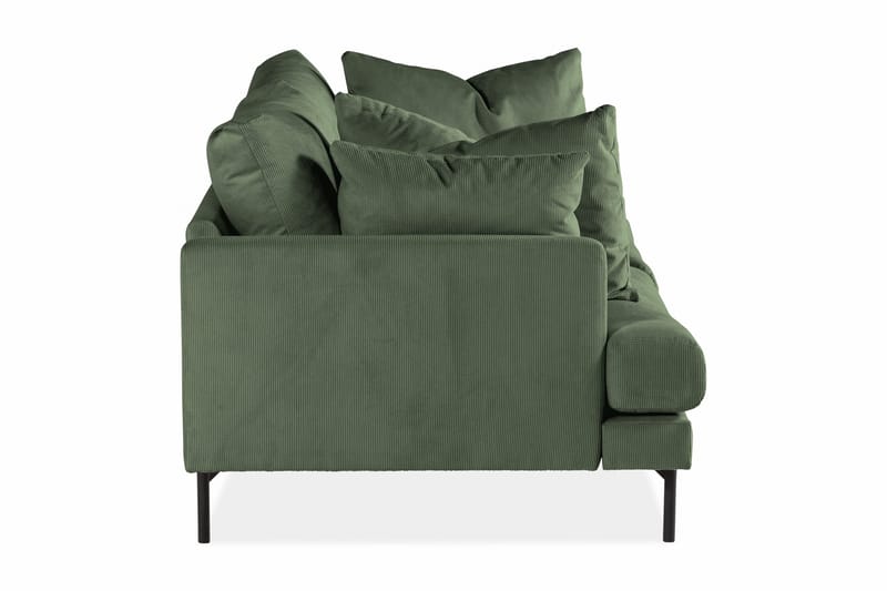 Menard 3-sits Djup Manchestersoffa - Grön - Products - Möbler - Soffa - 3 sits soffa