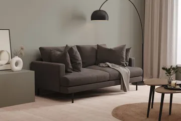Menard 3-sits Djup Manchestersoffa - Mörkgrå - Products - Möbler - Soffa - 3 sits soffa