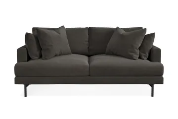 Menard 3-sits Djup Manchestersoffa - Mörkgrå - Products - Möbler - Soffa - 3 sits soffa