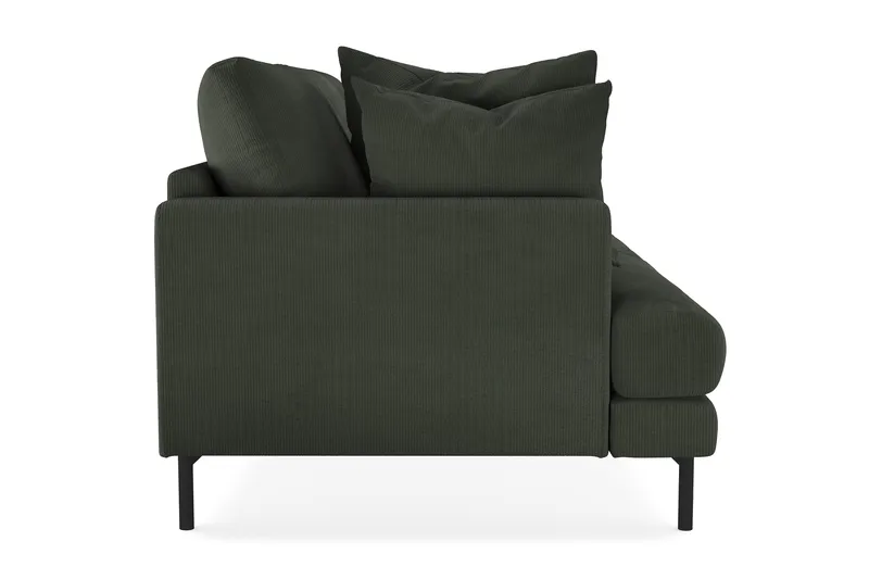Menard 3-sits Djup Manchestersoffa - Mörkgrön - Products - Möbler - Soffa - 3 sits soffa
