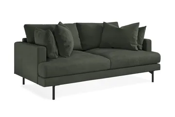 Menard 3-sits Djup Manchestersoffa - Mörkgrön - Products - Möbler - Soffa - 3 sits soffa