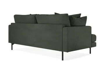 Menard 3-sits Djup Manchestersoffa - Mörkgrön - Products - Möbler - Soffa - 3 sits soffa