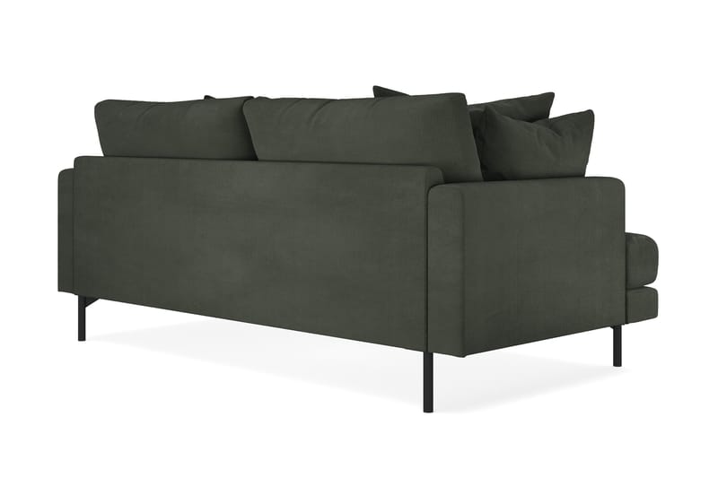 Menard 3-sits Djup Manchestersoffa - Mörkgrön - Products - Möbler - Soffa - 3 sits soffa