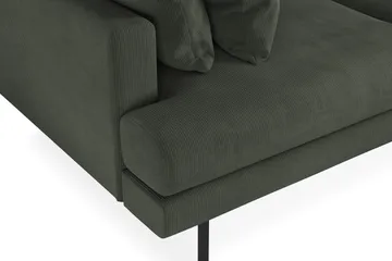 Menard 3-sits Djup Manchestersoffa - Mörkgrön - Products - Möbler - Soffa - 3 sits soffa
