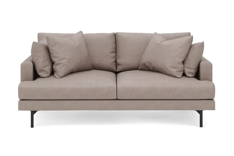 Menard 3-sits Djup Tygsoffa - Brun - Products - Möbler - Soffa - 3 sits soffa