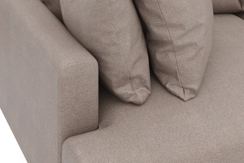 Menard 3-sits Djup Tygsoffa - Brun - Products - Möbler - Soffa - 3 sits soffa