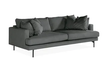 Menard 4-sits Djup Manchestersoffa - Grå - Products - Möbler - Soffa - 4 sits soffa