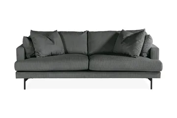 Menard 4-sits Djup Manchestersoffa - Grå - Products - Möbler - Soffa - 4 sits soffa