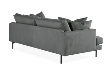 Menard 4-sits Djup Manchestersoffa - Grå - Products - Möbler - Soffa - 4 sits soffa
