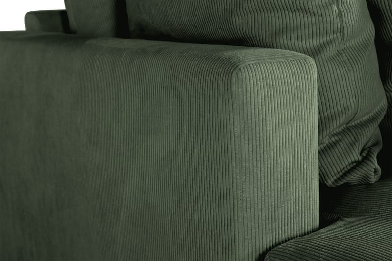 Menard 4-sits Djup Manchestersoffa - Grön - Products - Möbler - Soffa - 4 sits soffa