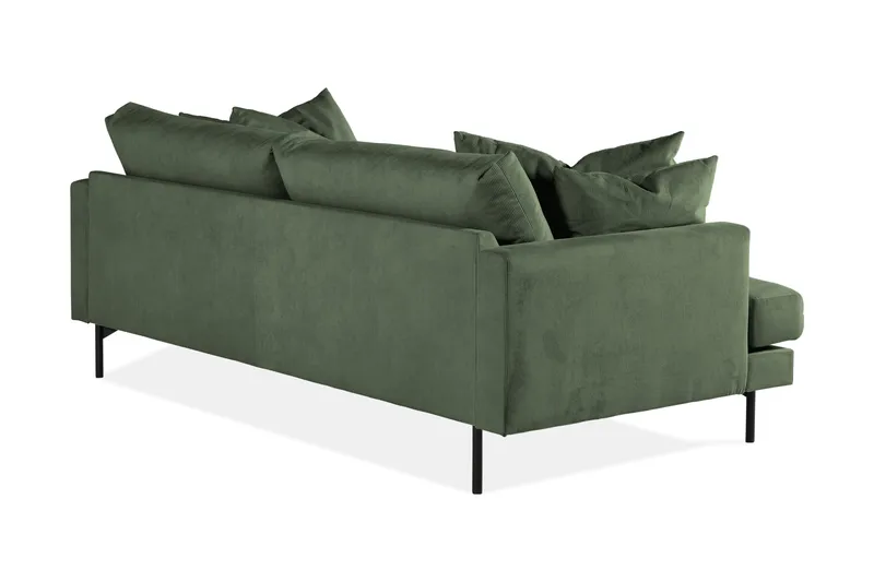 Menard 4-sits Djup Manchestersoffa - Grön - Products - Möbler - Soffa - 4 sits soffa