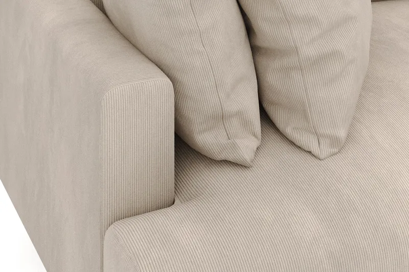 Menard 4-sits Djup Manchestersoffa - Greige - Products - Möbler - Soffa - 4 sits soffa