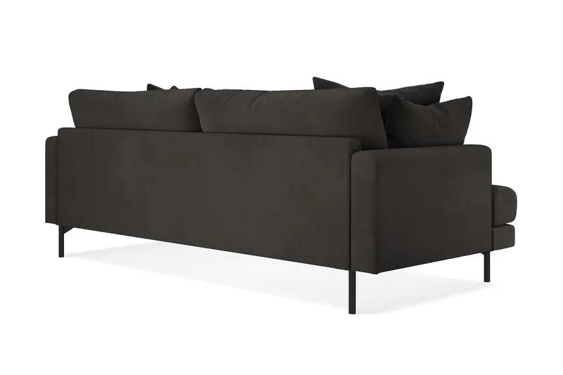 Menard 4-sits Djup Manchestersoffa - Mörkgrå - Products - Möbler - Soffa - 4 sits soffa