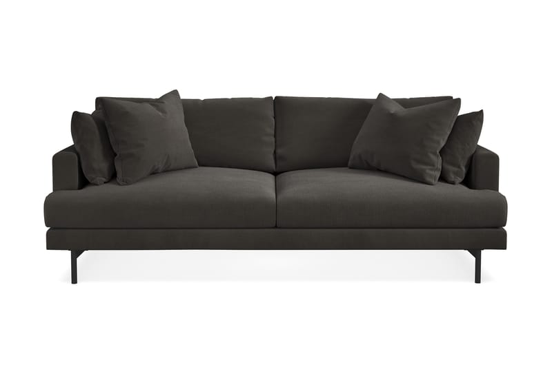 Menard 4-sits Djup Manchestersoffa - Mörkgrå - Products - Möbler - Soffa - 4 sits soffa