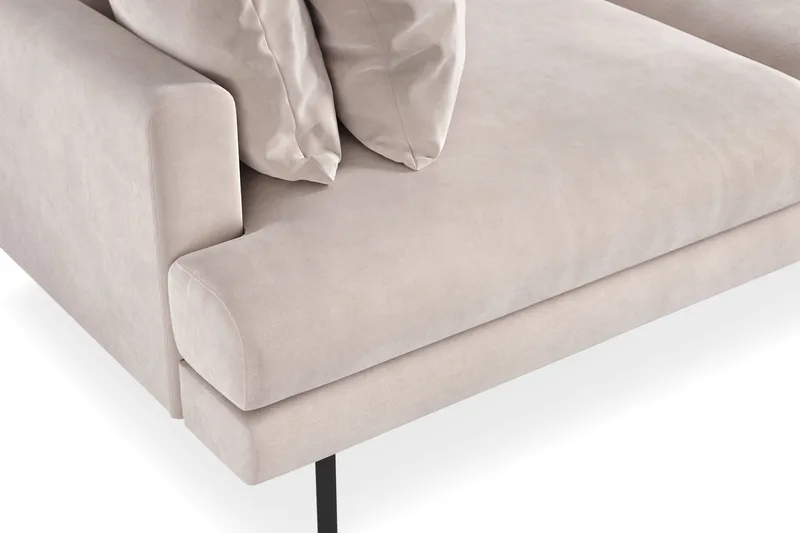 Menard 4-sits Djup Sammetssoffa - Beige - Products - Möbler - Soffa - Sammetssoffa