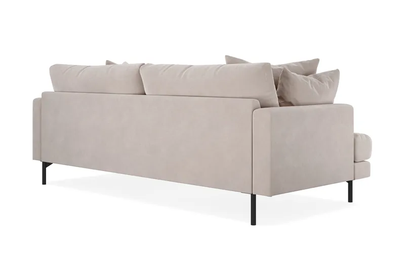 Menard 4-sits Djup Sammetssoffa - Beige - Products - Möbler - Soffa - Sammetssoffa