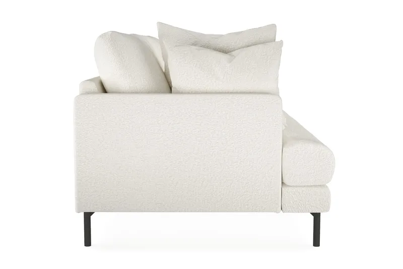 Menard 4-sits Djup Soffa i Bouclé - Vit - Products - Möbler - Soffa - 4 sits soffa