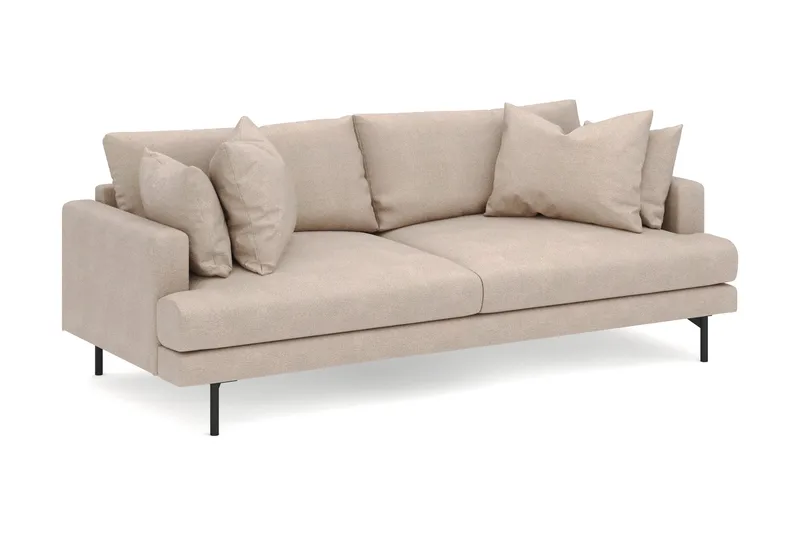 Menard 4-sits Djup Tygsoffa - Beige - Products - Möbler - Soffa - 4 sits soffa
