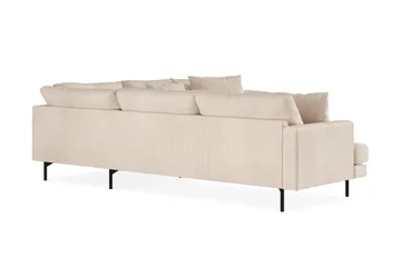 Menard 6-sits Högervänd L-formad Hörnsoffa i Manchester - Beige - Products - Möbler - Soffa - Hörnsoffa