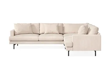 Menard 6-sits Högervänd L-formad Hörnsoffa i Manchester - Beige - Products - Möbler - Soffa - Hörnsoffa