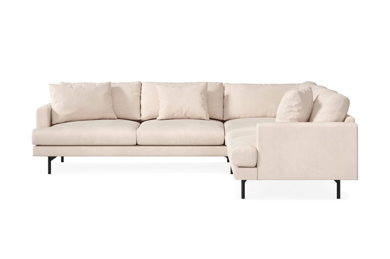 Menard 6-sits Högervänd L-formad Hörnsoffa i Manchester - Beige - Products - Möbler - Soffa - Hörnsoffa
