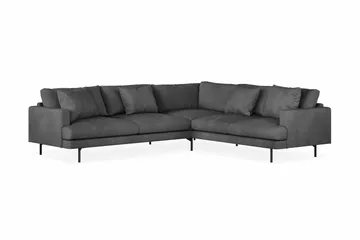 Menard 6-sits Högervänd L-formad Hörnsoffa i Manchester - Grå - Products - Möbler - Soffa - Hörnsoffa