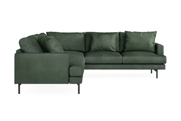 Menard 6-sits Högervänd L-formad Hörnsoffa i Manchester - Grön - Products - Möbler - Soffa - Hörnsoffa