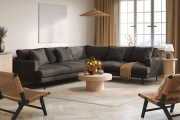 Menard 6-sits Högervänd L-formad Hörnsoffa i Manchester - Mörkgrå - Products - Möbler - Soffa - Hörnsoffa