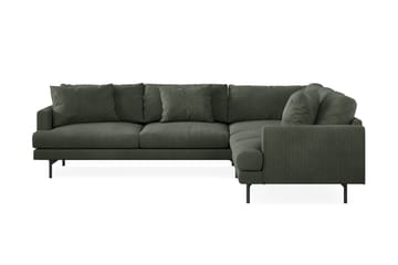 Menard 6-sits Högervänd L-formad Hörnsoffa i Manchester - Mörkgrön - Products - Möbler - Soffa - Hörnsoffa