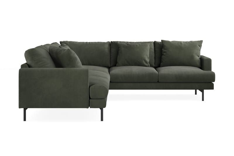 Menard 6-sits Högervänd L-formad Hörnsoffa i Manchester - Mörkgrön - Products - Möbler - Soffa - Hörnsoffa