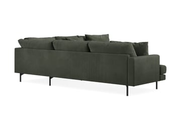 Menard 6-sits Högervänd L-formad Hörnsoffa i Manchester - Mörkgrön - Products - Möbler - Soffa - Hörnsoffa