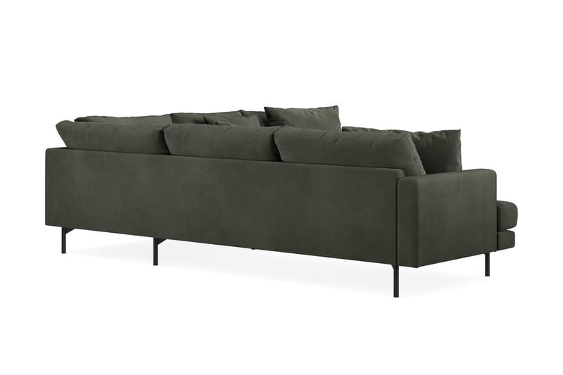 Menard 6-sits Högervänd L-formad Hörnsoffa i Manchester - Mörkgrön - Products - Möbler - Soffa - Hörnsoffa
