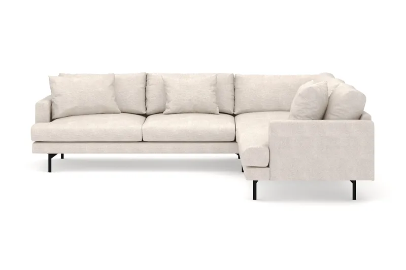 Menard 6-sits Högervänd L-formad Hörnsoffa i Tyg - Beige - Products - Möbler - Soffa - Hörnsoffa