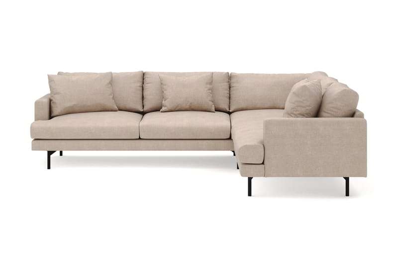 Menard 6-sits Högervänd L-formad Hörnsoffa i Tyg - Beige - Products - Möbler - Soffa - Hörnsoffa